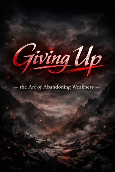 Giving Up — the Art of Abandoning Weakness