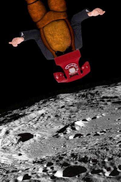 Absurdist Phone Guy Stuffed in a Suit